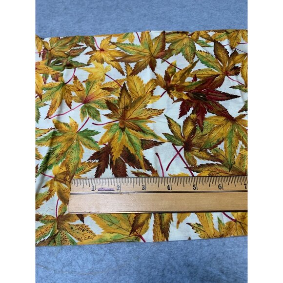 Autumn Leaf Print Cotton Fabric 18" x 22" Quilting Crafts - Picture 3 of 3